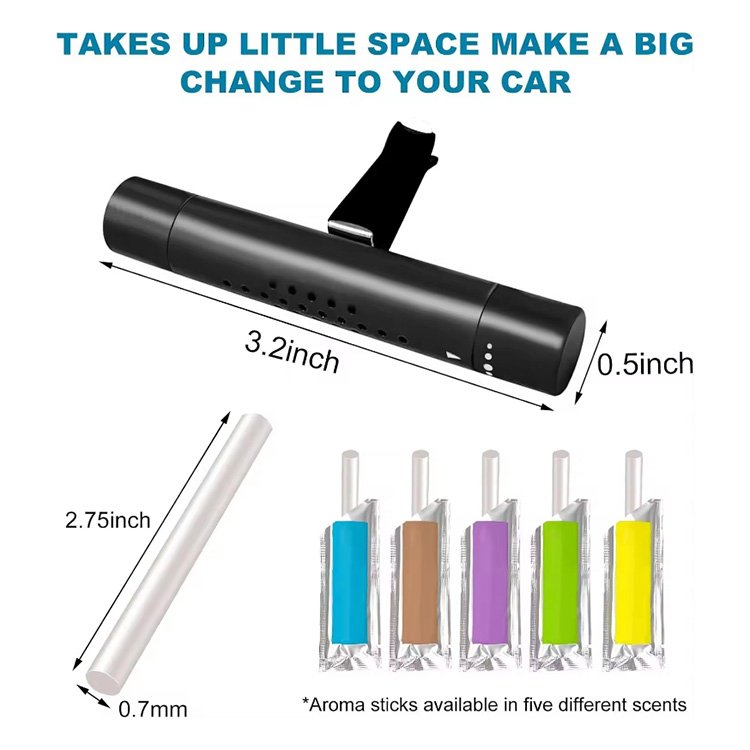New arrival eliminate odors smart sublimation universal car interior vent clip outlet air freshener solid car vent air freshener