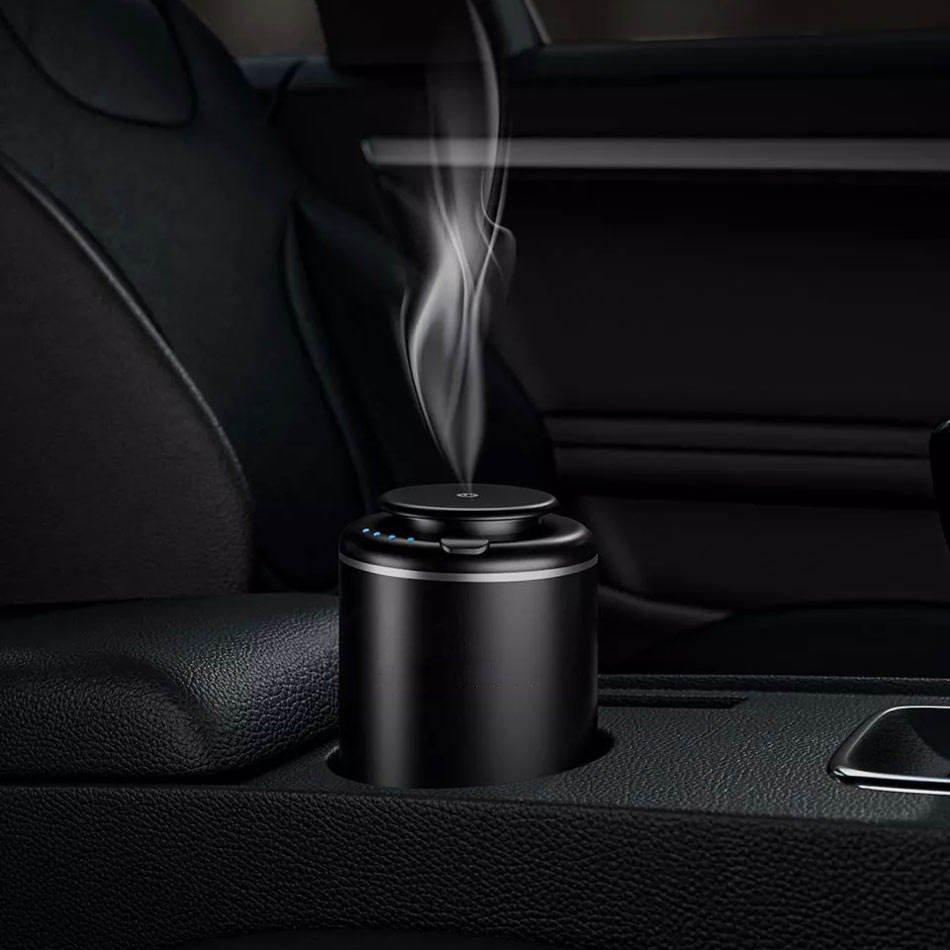 Custom Logo Portable Mini Electric USB Aromatherapy Diffuser Waterless Automatic Smart Aroma Car Oil Diffuser