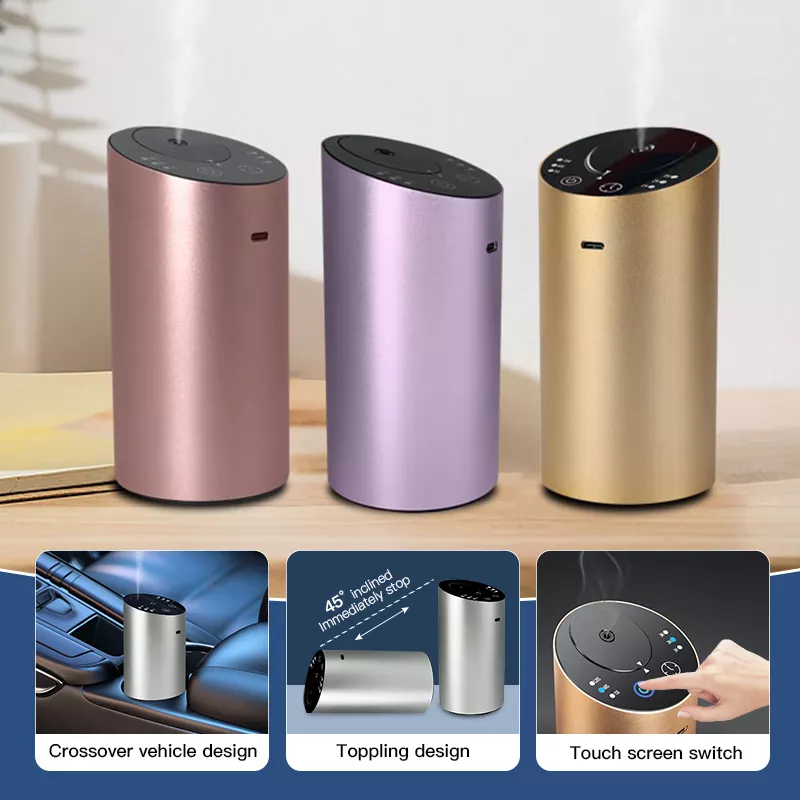 custom Luxury customized logo all scents refillable car perfume diffuser aroma air freshener for car usb