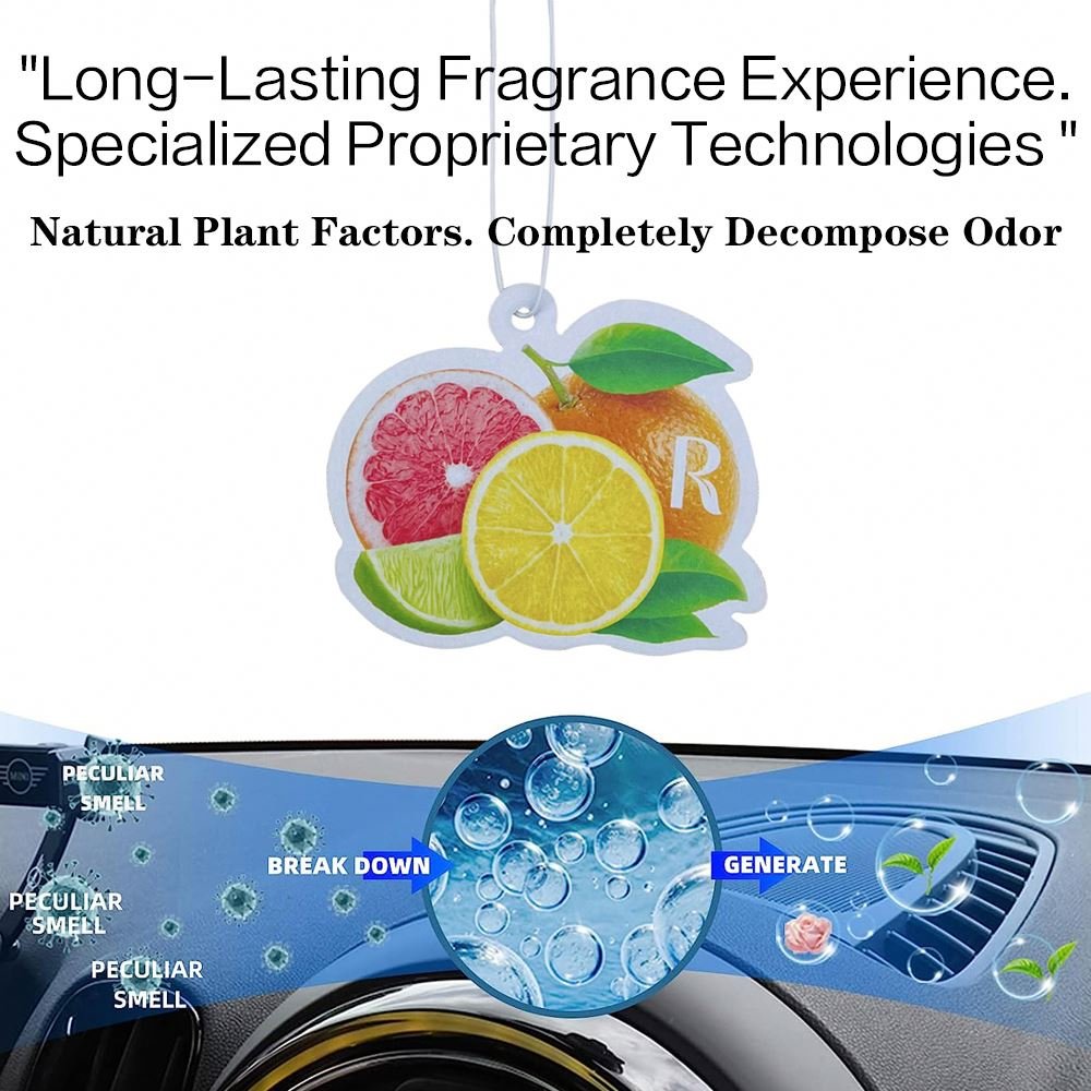Personalized custom logo deodorant new cards perfume fragrance paper hanging car air freshener