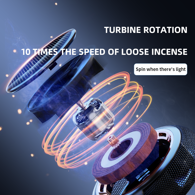Wholesale Solar-Powered Rotating Car Scent Diffuser Air Freshener Essential Oil car perfume diffuser