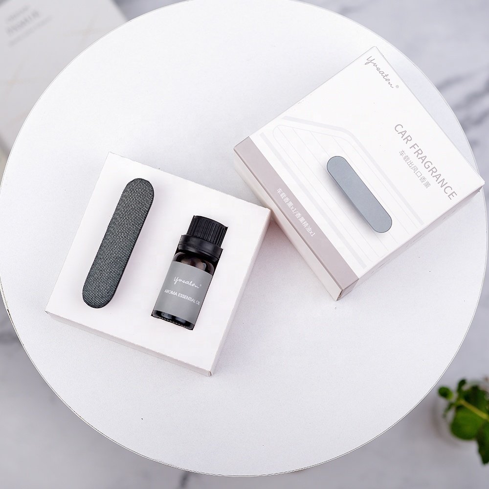 Hot Sale Auto Outlet Vent Clip Diffuser Air Freshener Luxury Car Perfume Aroma Essential Oil Gift Set private label custom OEM