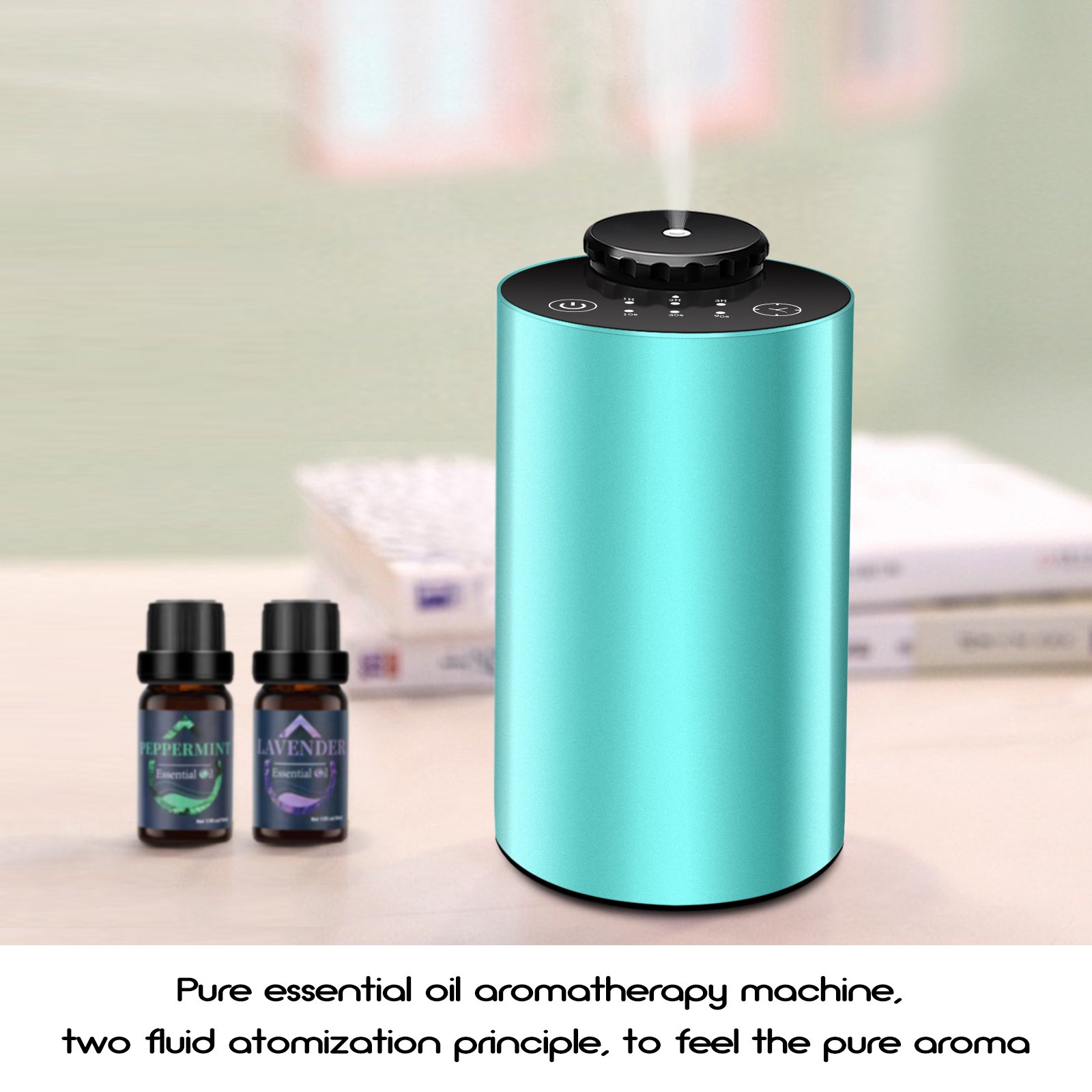 Car Use Portable Small Waterless Nebulizer Essential Oil Diffuser Aroma Diffuser Nebulizer Scent Machine