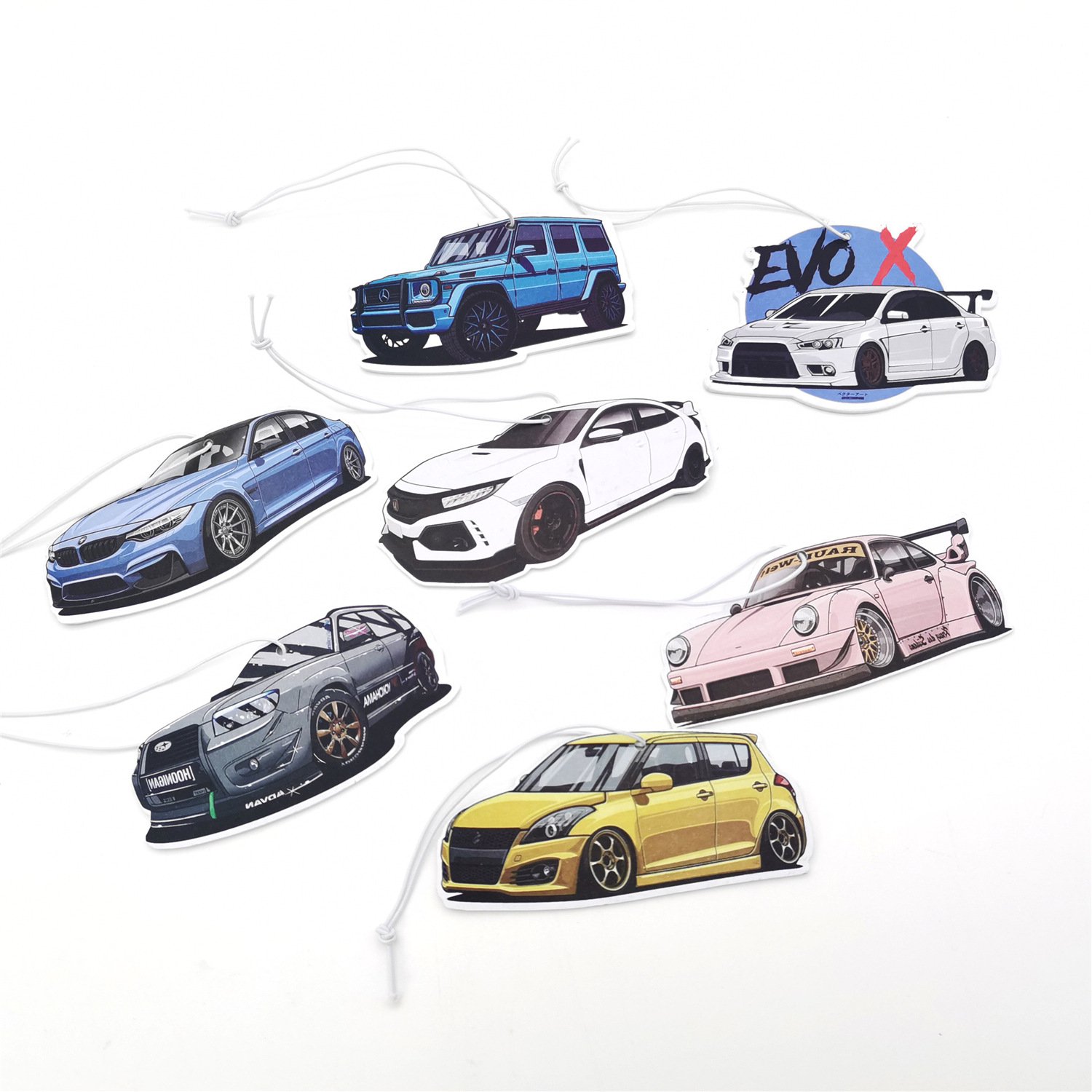 Customized Promotional Shaped Long Lasting Perfume Paper Car Hanging Air Freshener