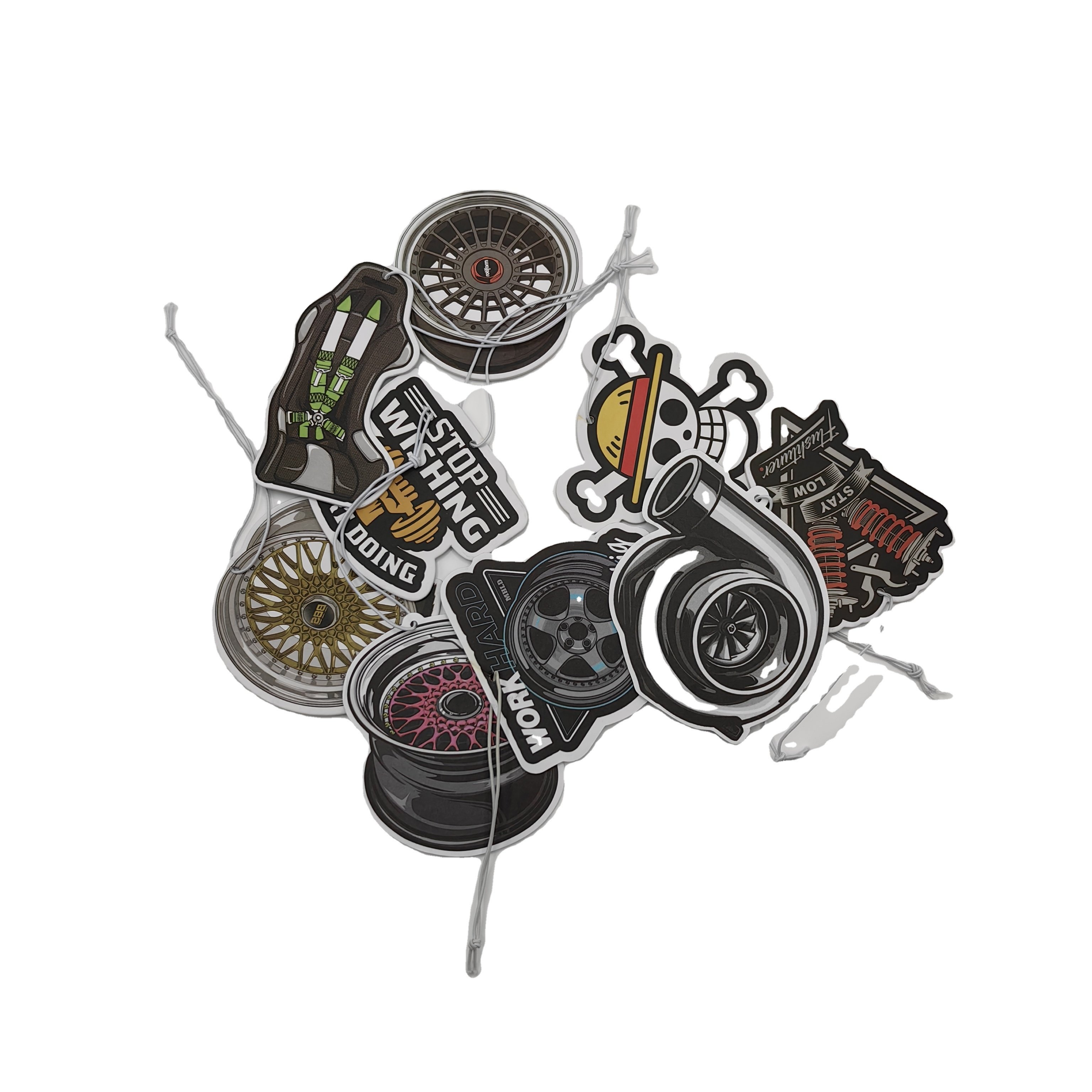 Customized Design Perfume Factory Price Hanging Car Air Freshener/ Paper Air Fresher Car Scents custom Paper air freshener