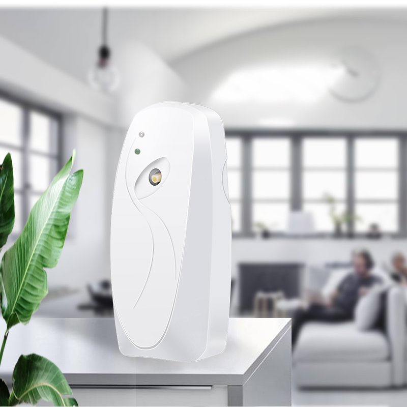 OEM Wall Automatic Non Aerosol Fragrance Dispenser Hotel Smart Liquid Perfume LED Refill Spray Air Freshener Dispenser
