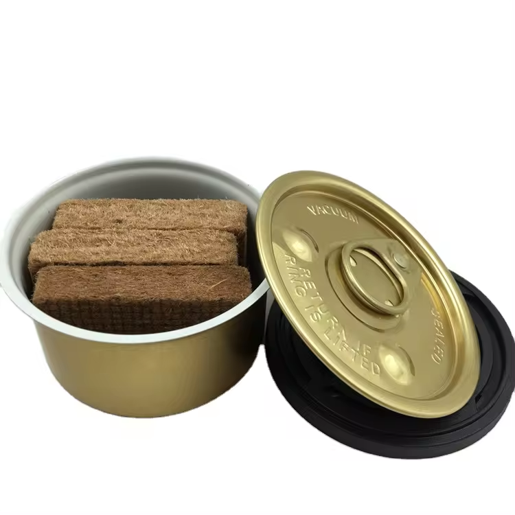 Solid Aluminium Can & Lid for Car Dashboard Air Freshener Wooden Car Perfume Container Air Freshener Tin Can
