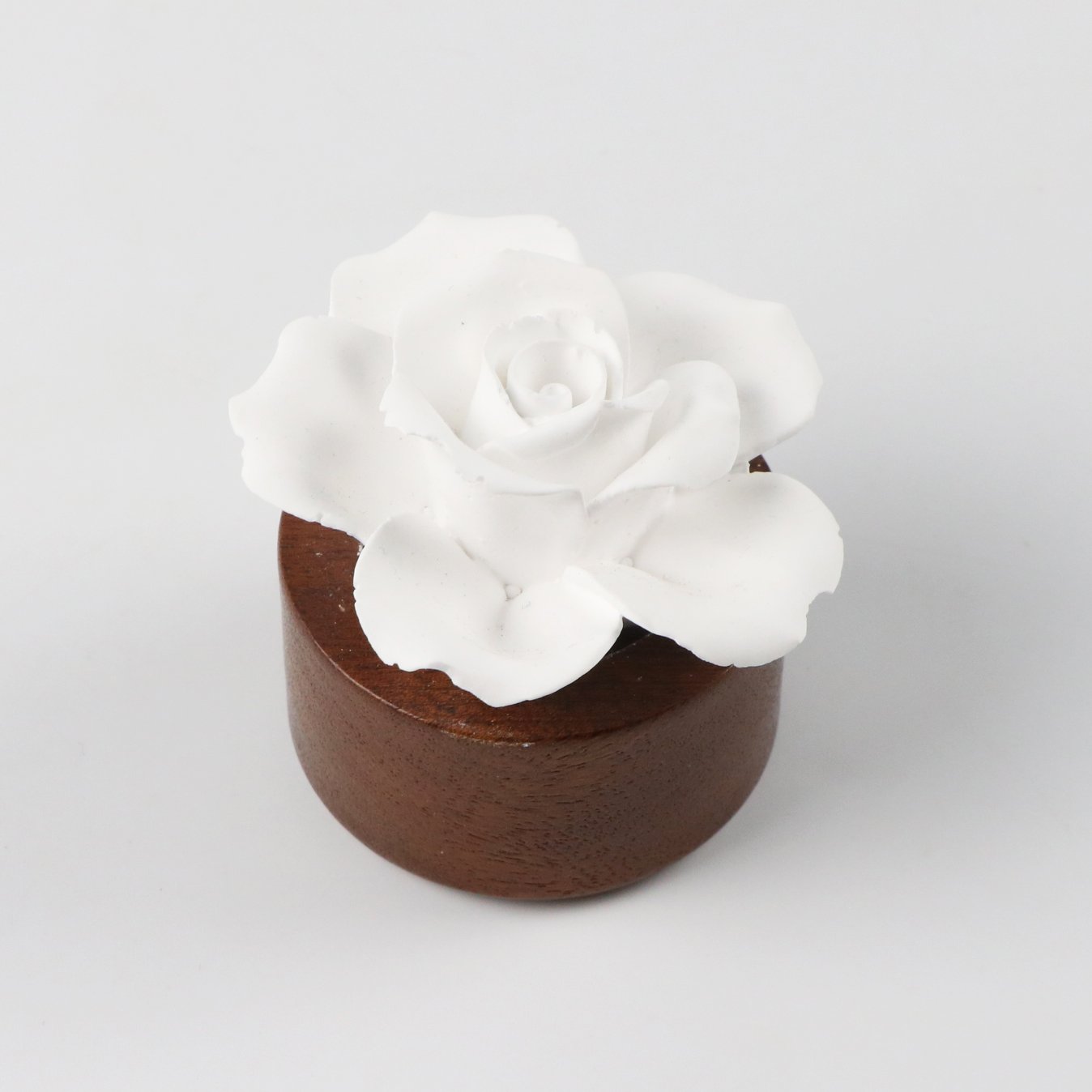 Home Decoration Rose Handmade Ceramic Flower Aromatherapy Plaster Diffuser Stone Ceramic Fragrance Diffuser
