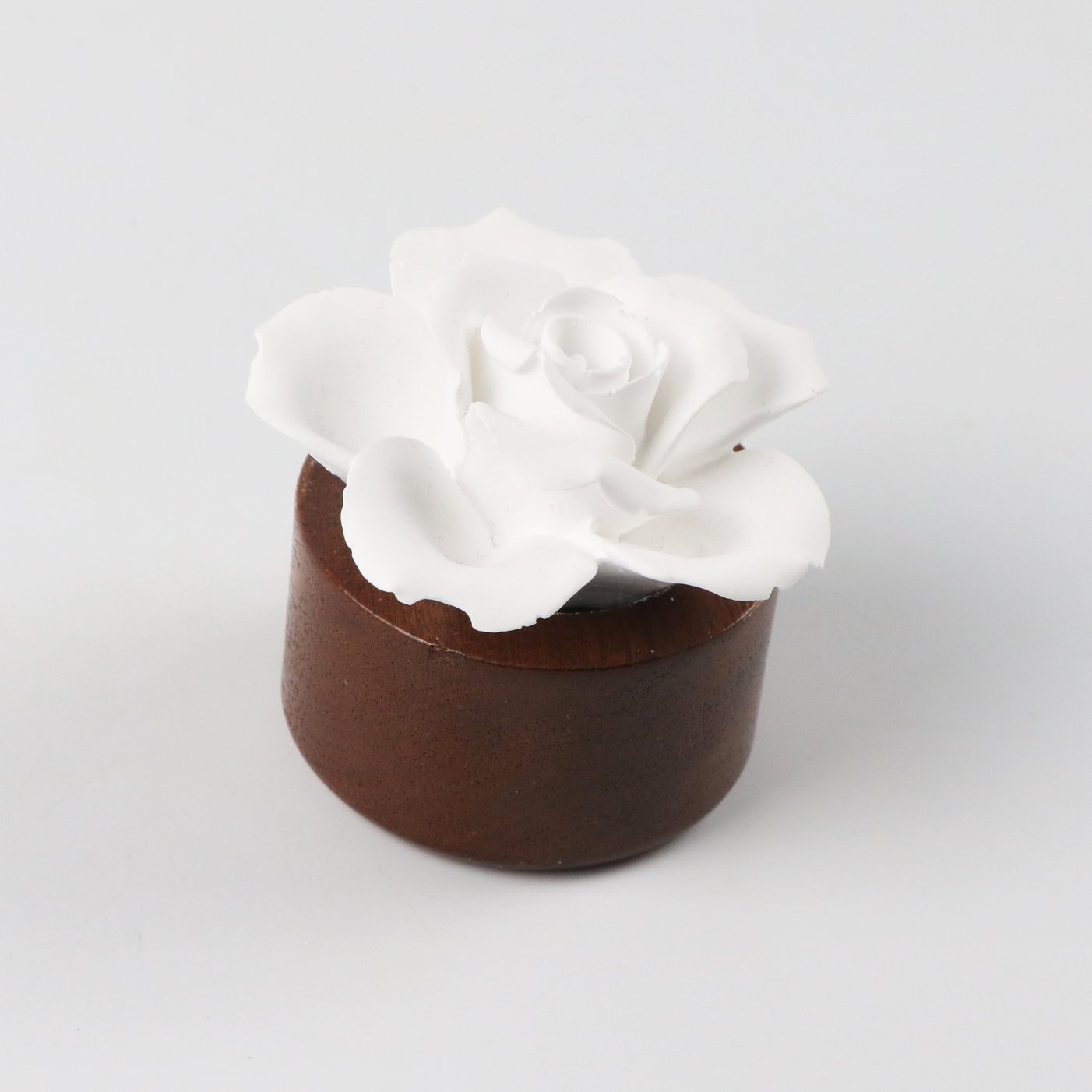 Home Decoration Rose Handmade Ceramic Flower Aromatherapy Plaster Diffuser Stone Ceramic Fragrance Diffuser