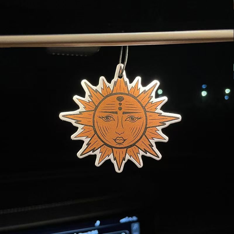 Custom hot mounted paper car air freshener Sun North custom car air freshener promotional gifts