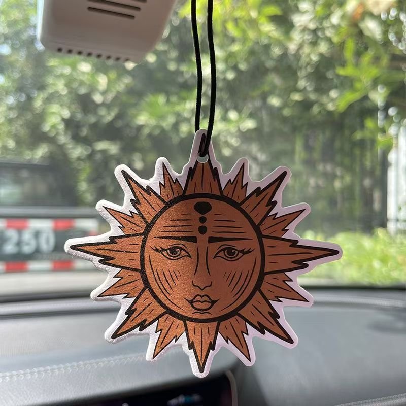 Custom hot mounted paper car air freshener Sun North custom car air freshener promotional gifts