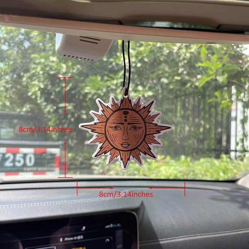 Custom hot mounted paper car air freshener Sun North custom car air freshener promotional gifts
