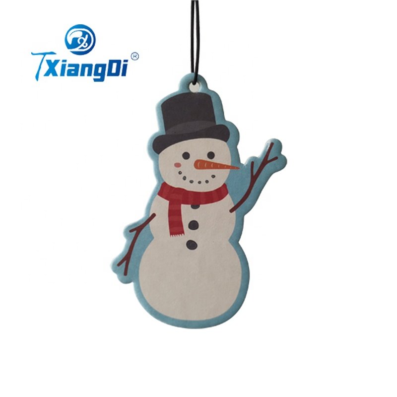 Eco-Friendly Hanging with Custom Printing square paper air freshener car car freshener