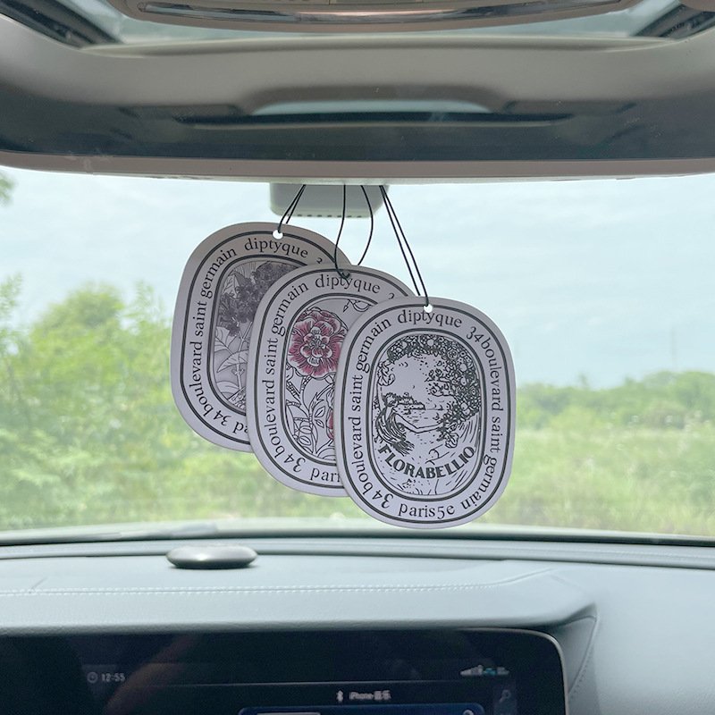 TX factory wholesale OEM paper car Air freshener Fragrance Hanging With Custom Shapes