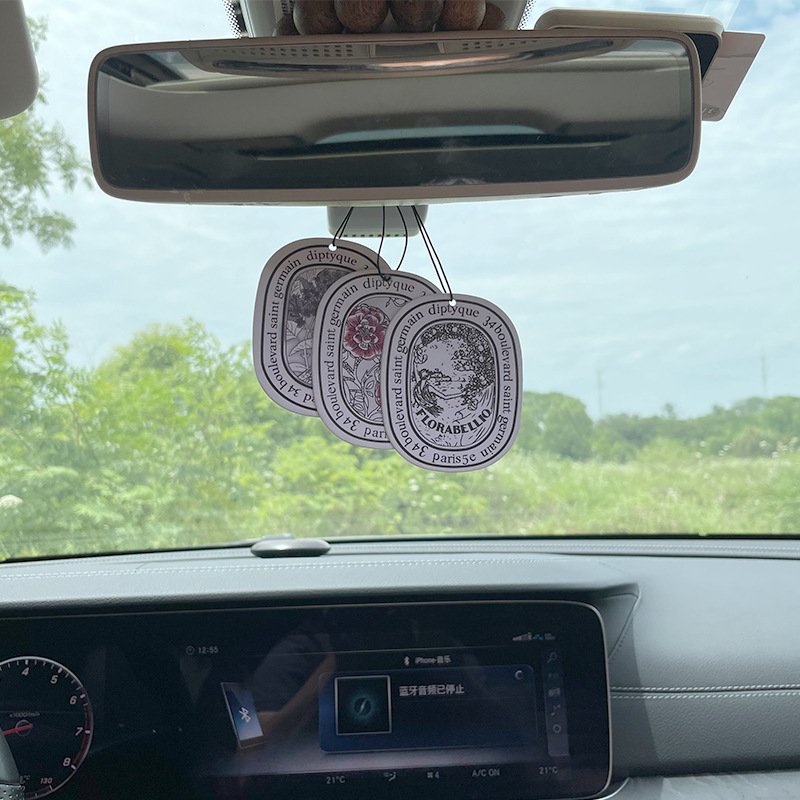 TX factory wholesale OEM paper car Air freshener Fragrance Hanging With Custom Shapes