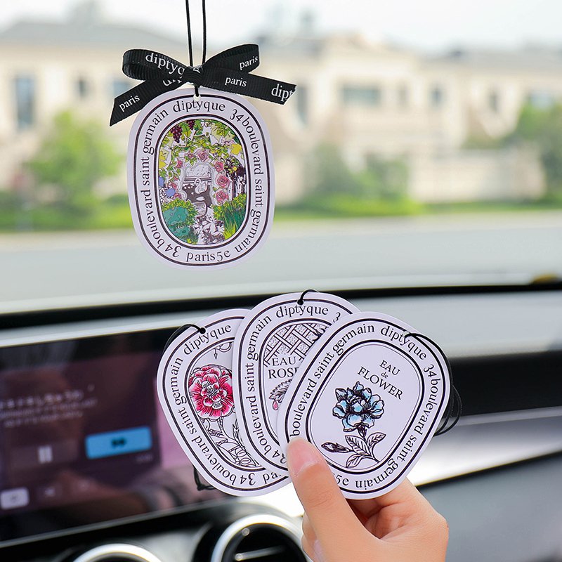 TX factory wholesale OEM paper car Air freshener Fragrance Hanging With Custom Shapes