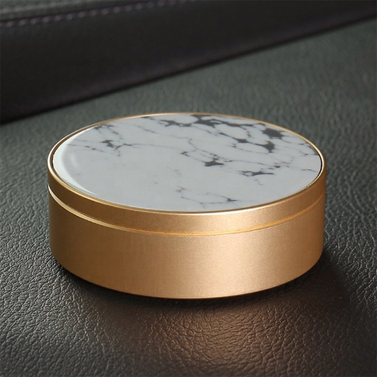 Luxury Customized Logo All Scents Refillable Car Dashboard Perfume Home Air Freshener Organic Fiber Block Scent Car