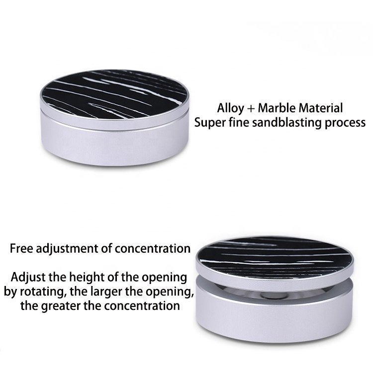 Luxury Customized Logo All Scents Refillable Car Dashboard Perfume Home Air Freshener Organic Fiber Block Scent Car