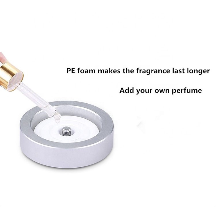 Luxury Customized Logo All Scents Refillable Car Dashboard Perfume Home Air Freshener Organic Fiber Block Scent Car