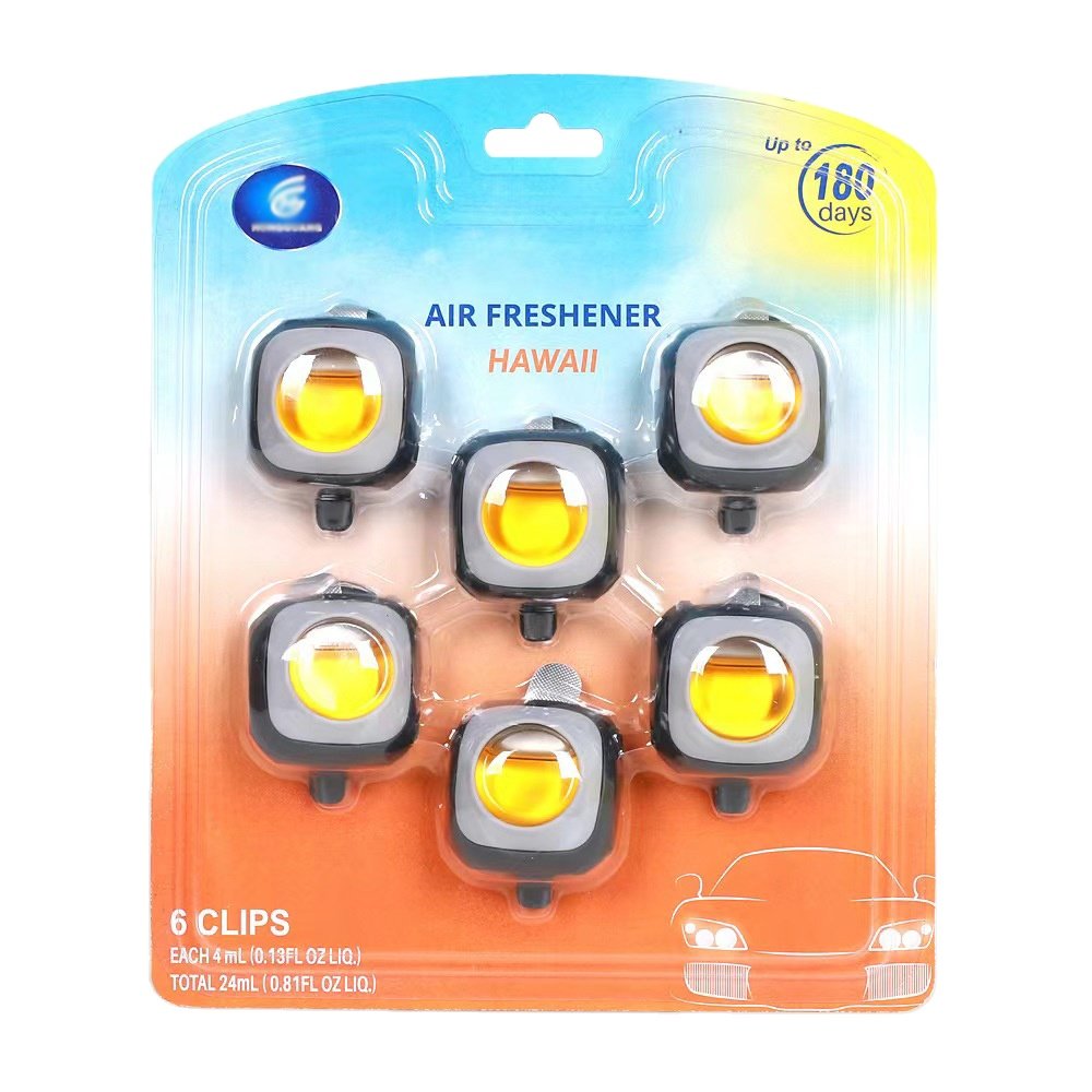 Manufacturer's New CAR SET-Durable Auto Air Freshener Vent Clip with Modern Rose Fragrance Customizable Size for Gift