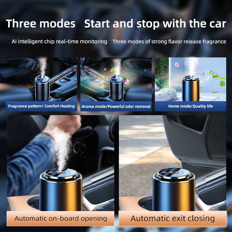 Car Diffuser USB 50ml Mini Humidifier Essential Oil Diffuser Car Freshener Aromatherapy Diffuser