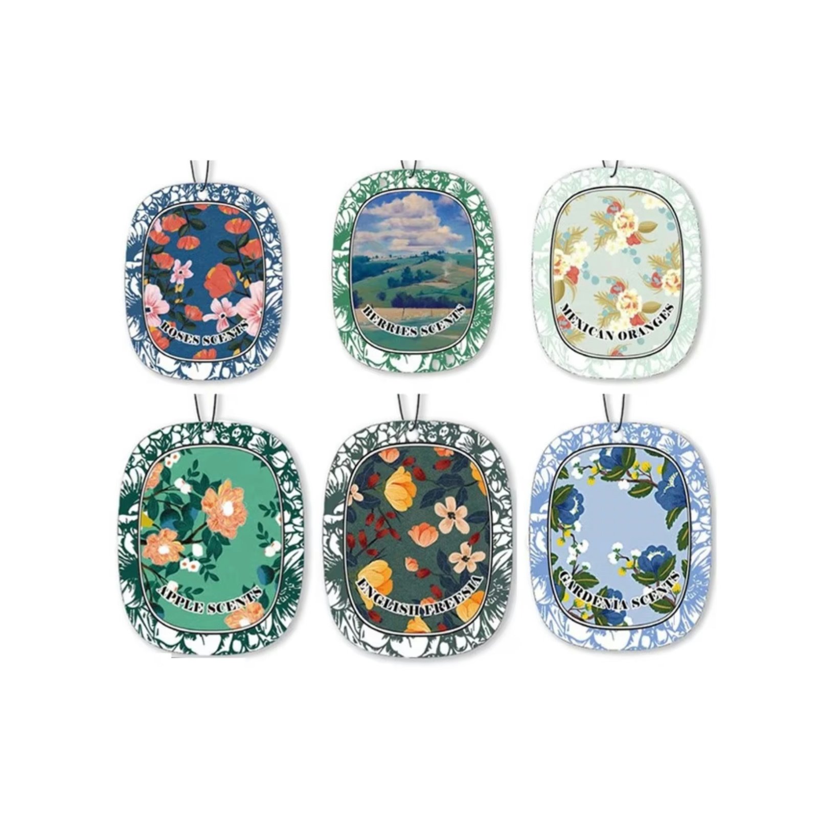 Car Supplies Comfortable Durable Fragrance Lasting Anti-flavor Fragrance Paper Hanging Piece Car Accessories Car Air Freshener