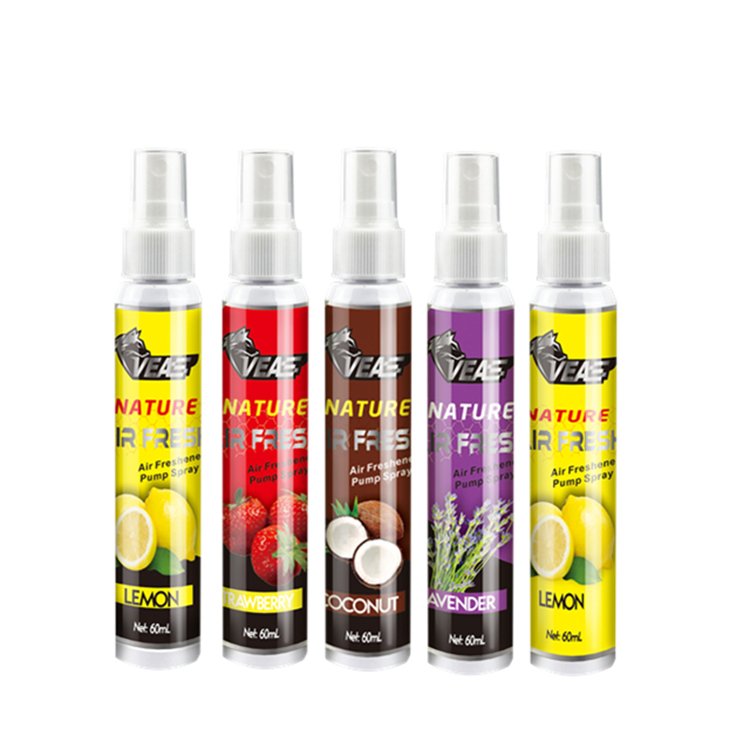 Free Sample Strawberry Flavor 60Ml Long Lasting Fragrance Eco-Friendly Car Perfume Deodorant Spray Air Freshener