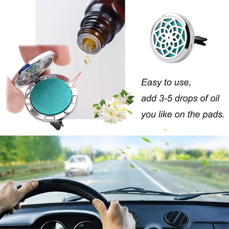 Aroma Universal Car Air Freshener Vent Clip Hanging Holder Essential Natural Oil Diffuser Sensor Fragrance