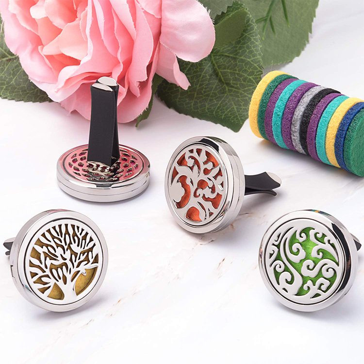 Aroma Universal Car Air Freshener Vent Clip Hanging Holder Essential Natural Oil Diffuser Sensor Fragrance