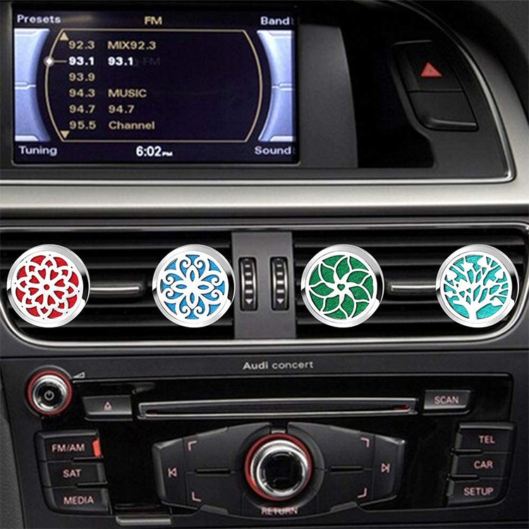 Aroma Universal Car Air Freshener Vent Clip Hanging Holder Essential Natural Oil Diffuser Sensor Fragrance