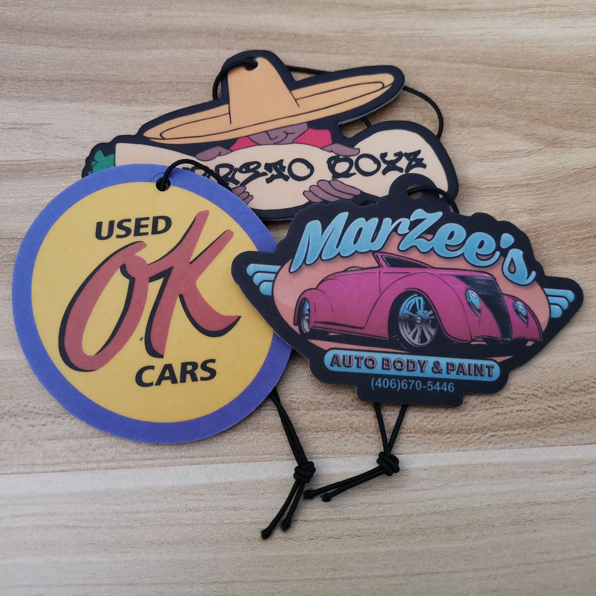 LONG STRONG SCENT CUSTOM AIR FRESHENER WITH YOUR LOGO