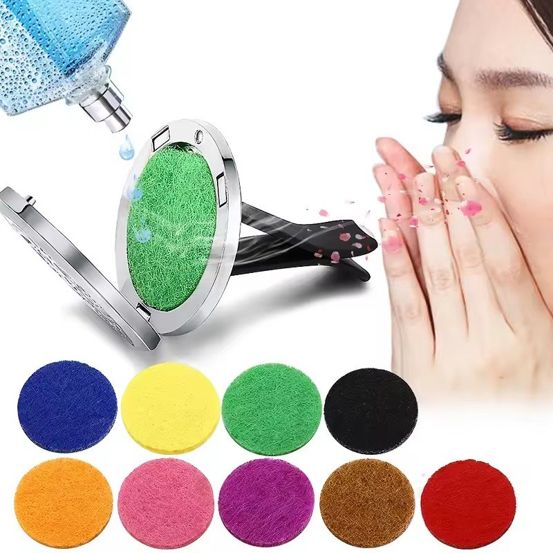 Stainless Steel Locket Interior Accessories Auto Vent Essential Oil Refillable Car Air Freshener
