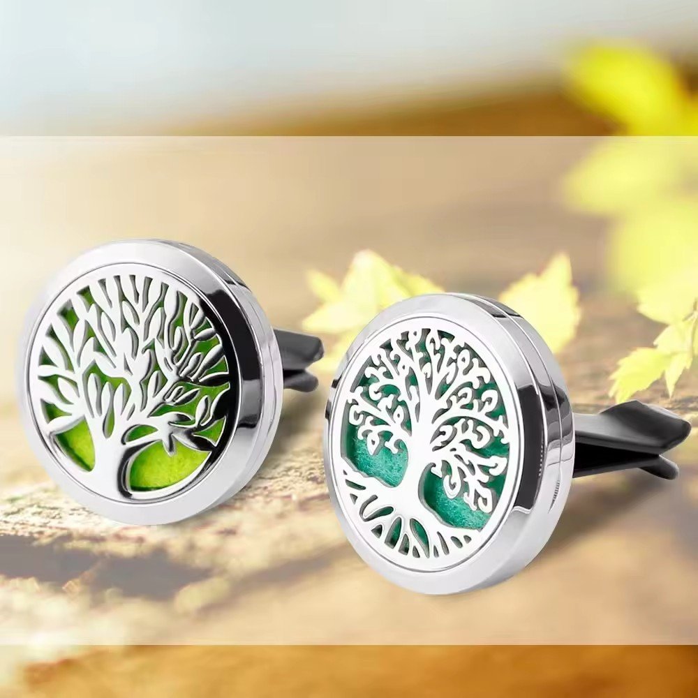 Stainless Steel Locket Interior Accessories Auto Vent Essential Oil Refillable Car Air Freshener
