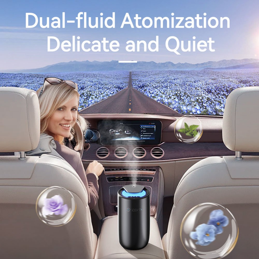 SCENTA Wholesale Wireless Premium Smart Aroma Diffuser,Waterless Pure Essential Oil Scent Diffuser Machine Air Freshener for Car