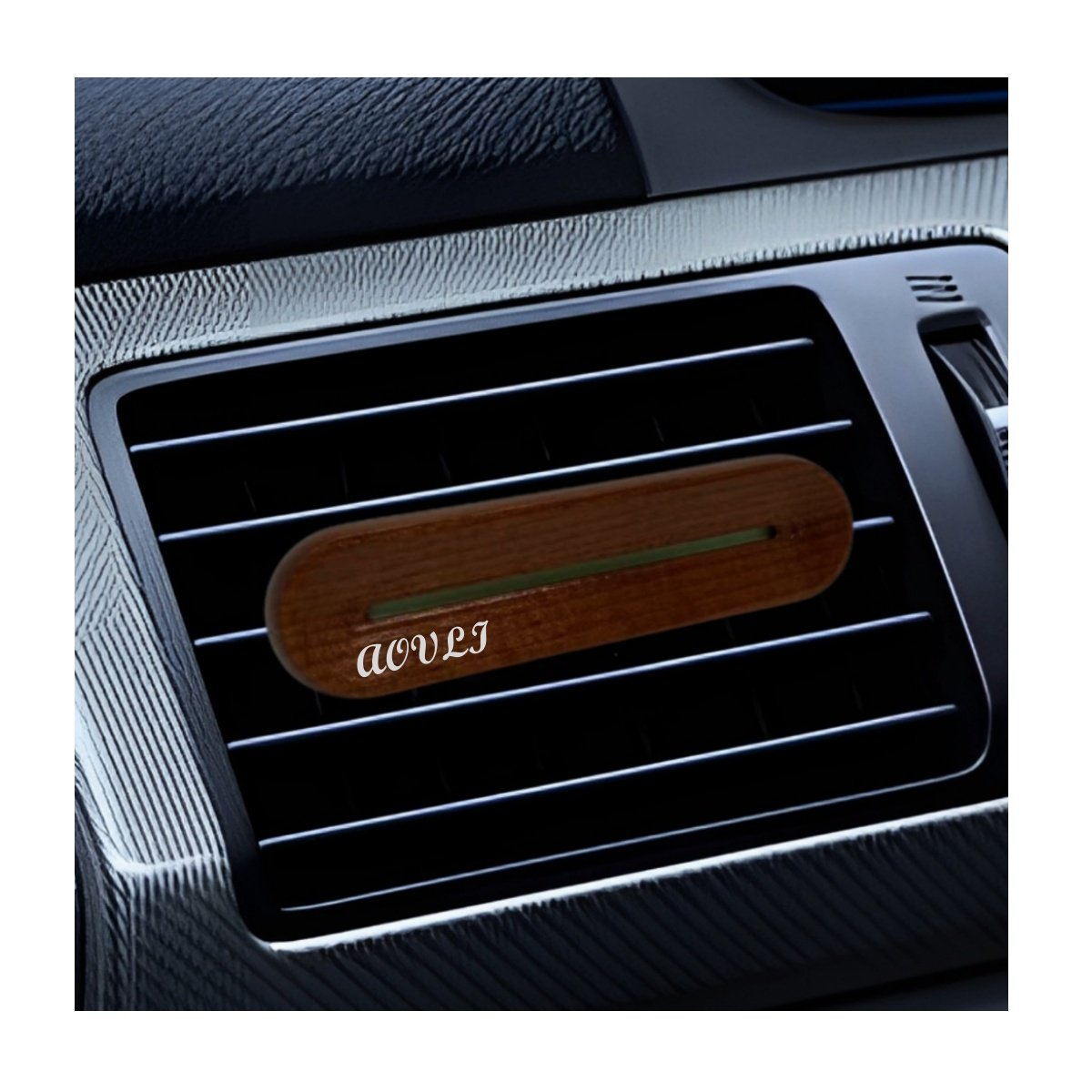 Wooden Outlet Fragrance Walnut Black Wood Scent Car Diffuser Vent Clip Car Perfume Custom Air Car Freshener