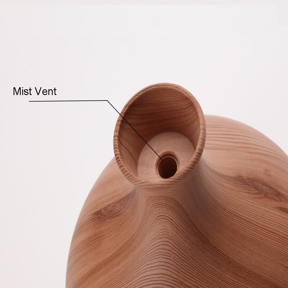 high quality material wooden color light flower bottle shape fragrance aroma diffuser with for car use
