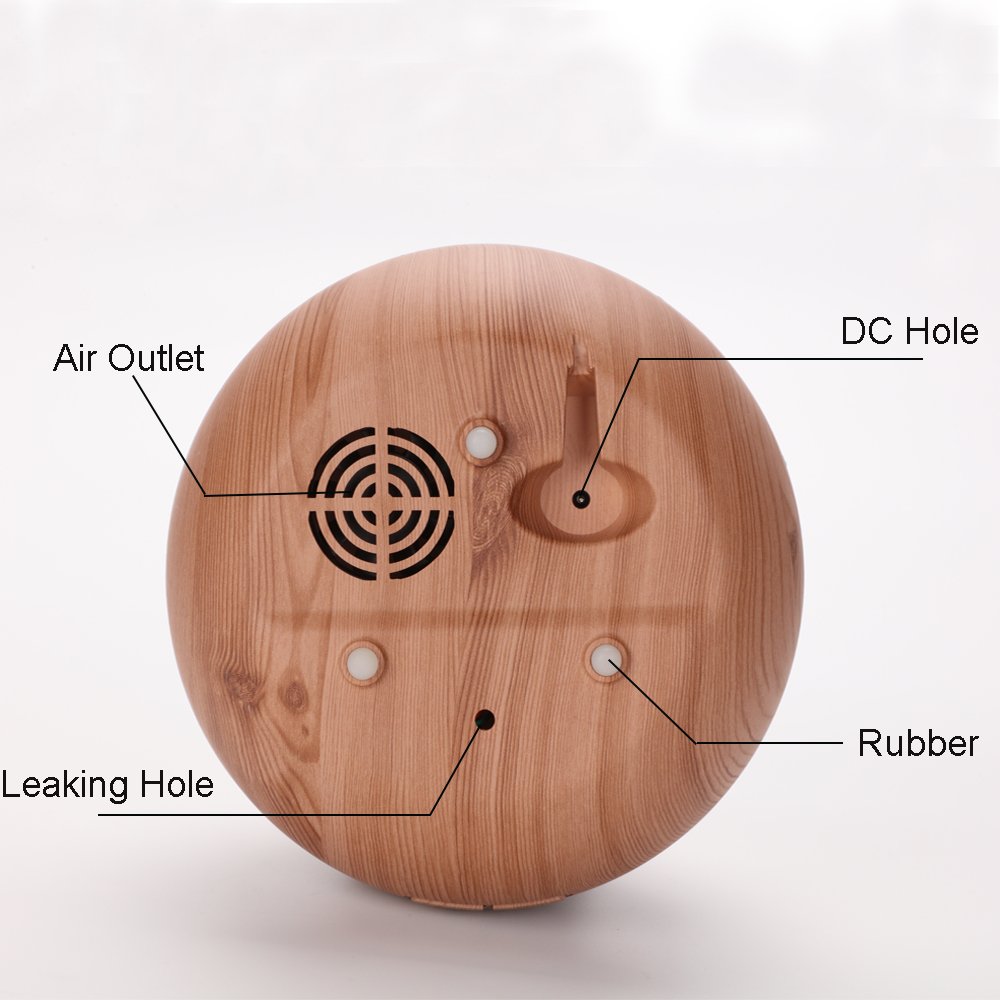 high quality material wooden color light flower bottle shape fragrance aroma diffuser with for car use
