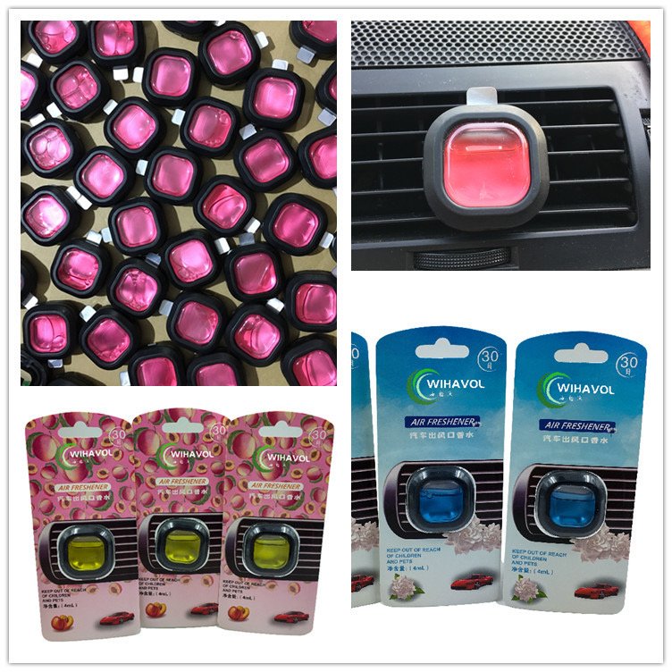 OEM Fragrance Manufacturers Auto Liquid Scent Perfume Smell Diffuser Vent Clip Custom Car Air Freshener