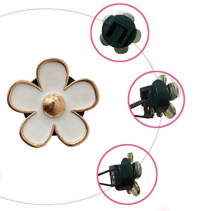 4 Pcs Daisy Flower Air Freshener Vent Clip Air Conditioning Outlet Charm Car Inter Decor Accessories