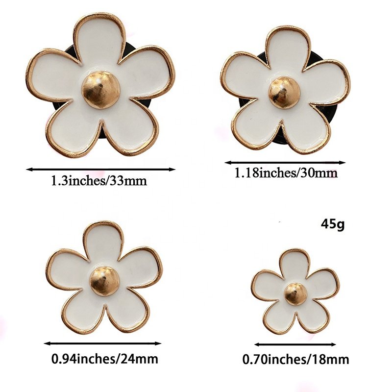 4 Pcs Daisy Flower Air Freshener Vent Clip Air Conditioning Outlet Charm Car Inter Decor Accessories