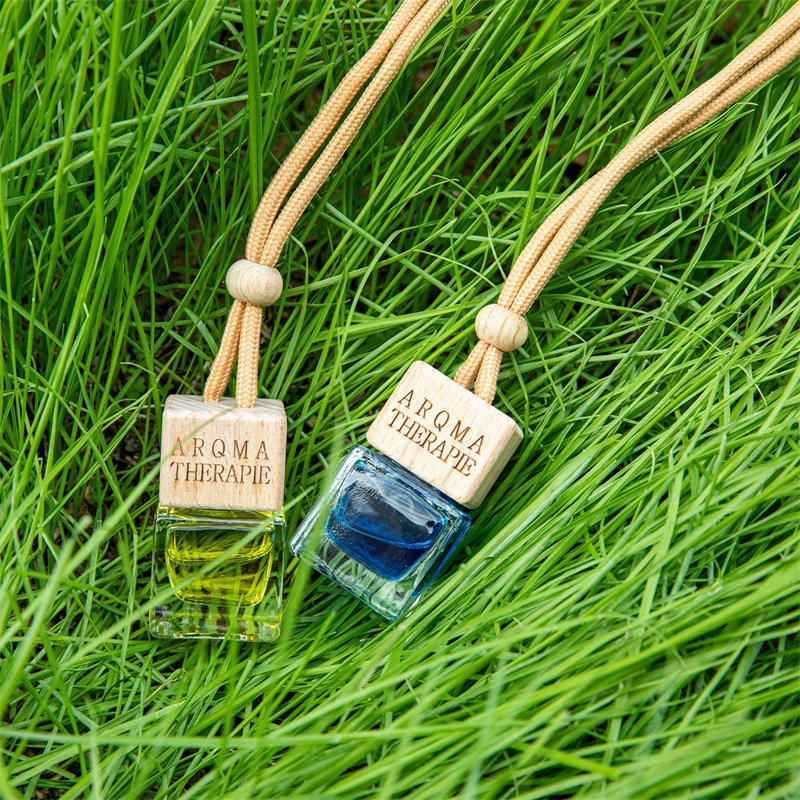 Custom Square Car Air Fresheners Hanging Liquid Car Air Fragrance Hanging Air Freshener