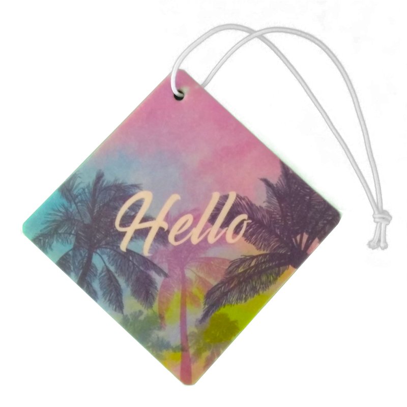 China Factory Custom Lasting Fragrance Hanging Paper Car Air Fresheners