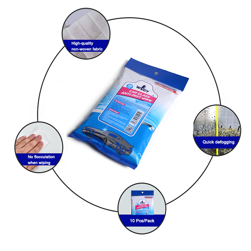 Anti-fog Wipe Premoistened Wipes Glass Clear For Car Glass