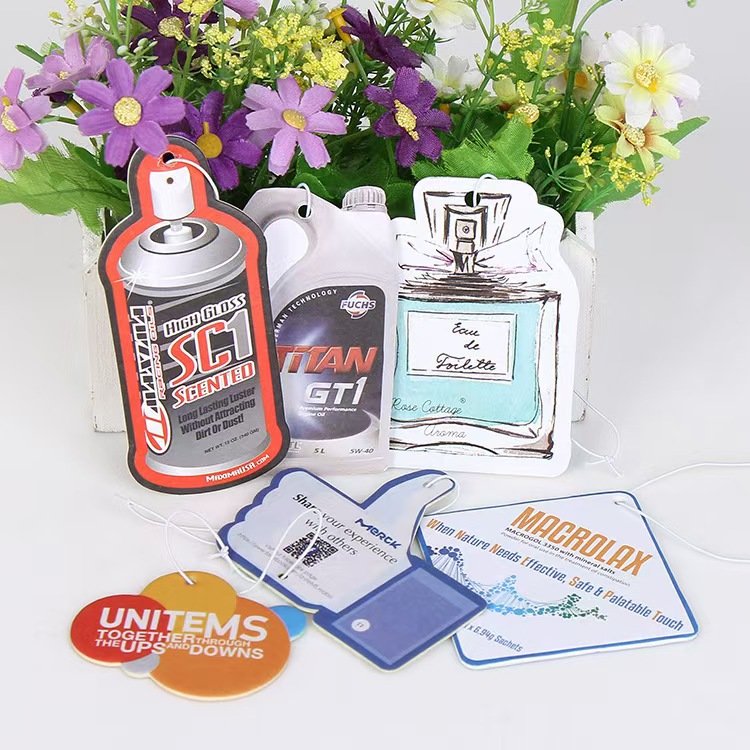 Car Freshener Manufacturer Customized Logo All Scents Refresh Paper Car Air Fragrance Air Freshener