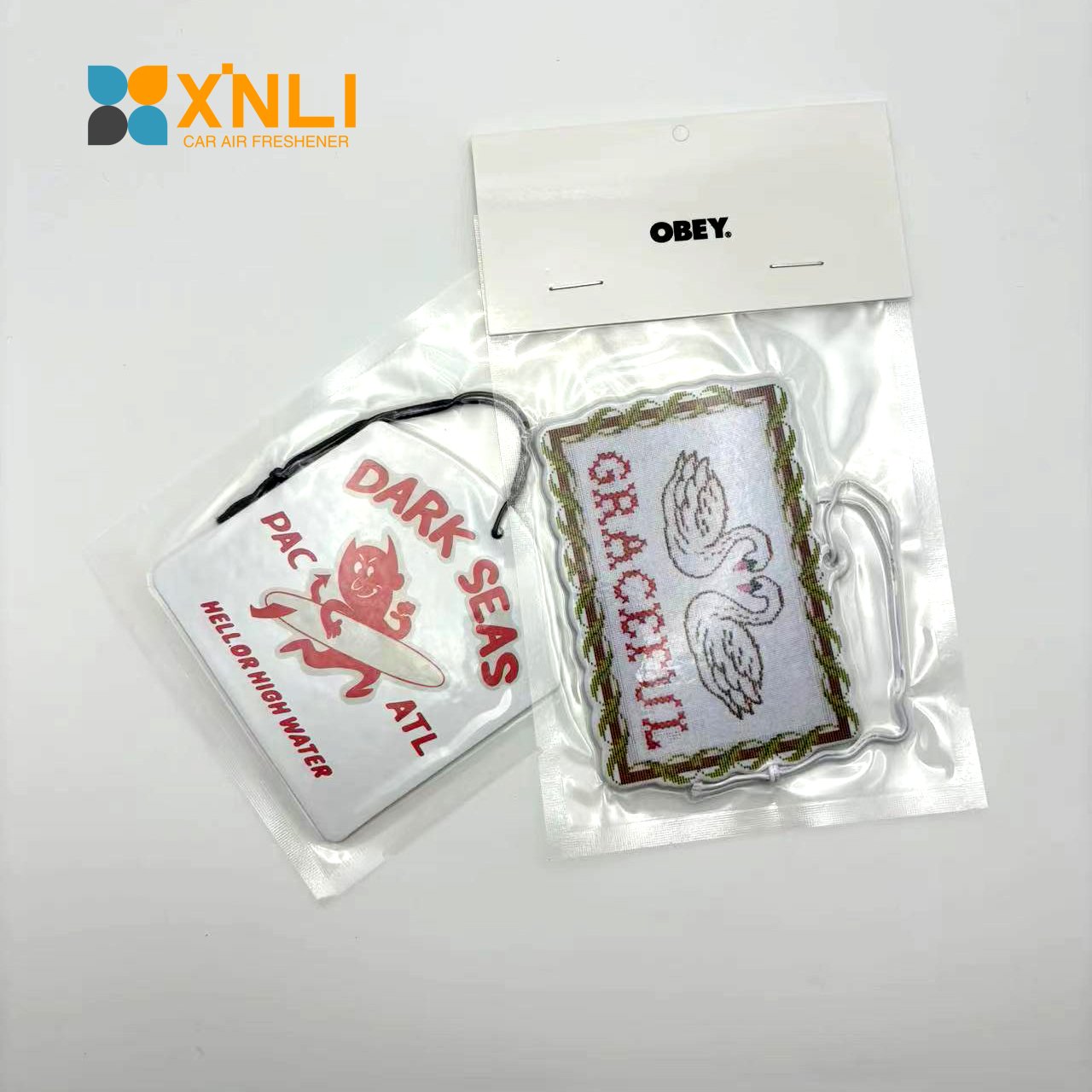 Car Freshener Manufacturer Customized Logo All Scents Refresh Paper Car Air Fragrance Air Freshener