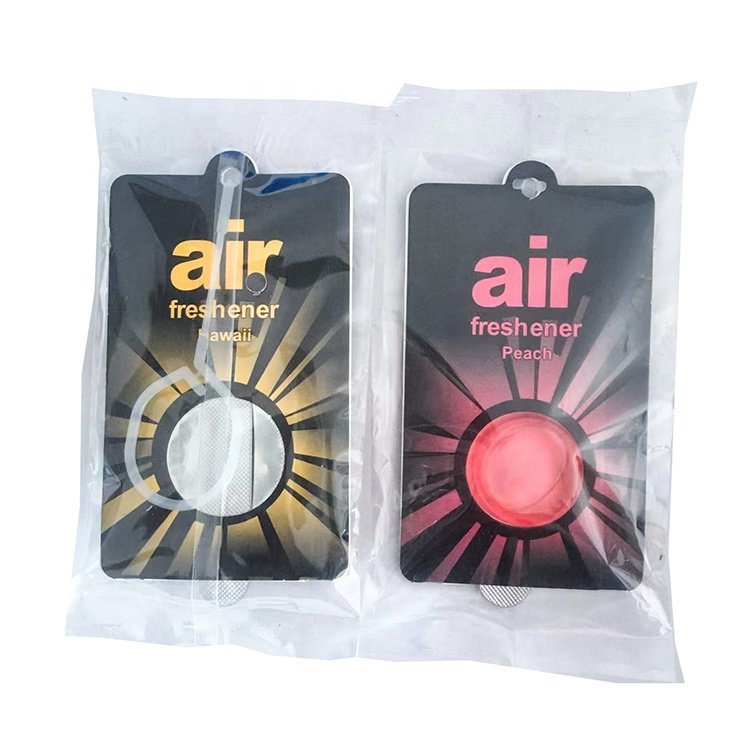 OEM different colors and fragrances for vehicle liquid breathable film air fresheners