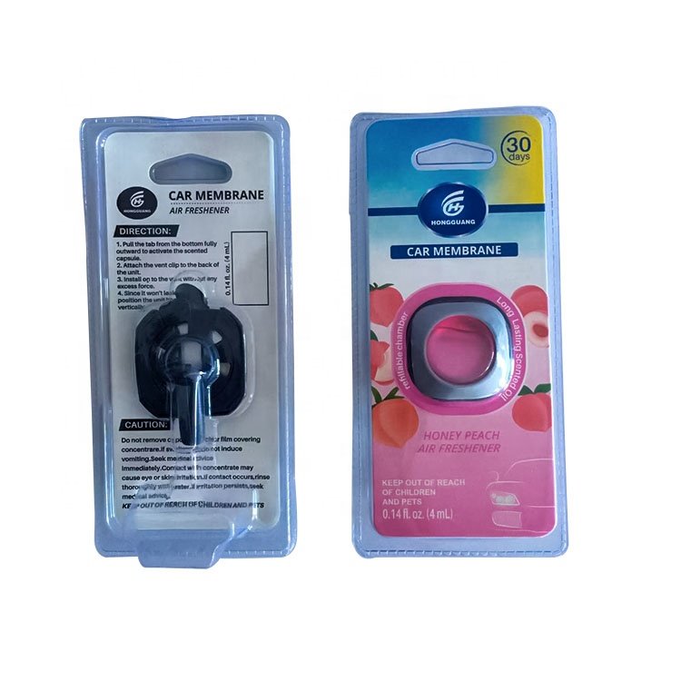 OEM different colors and fragrances for vehicle liquid breathable film air fresheners