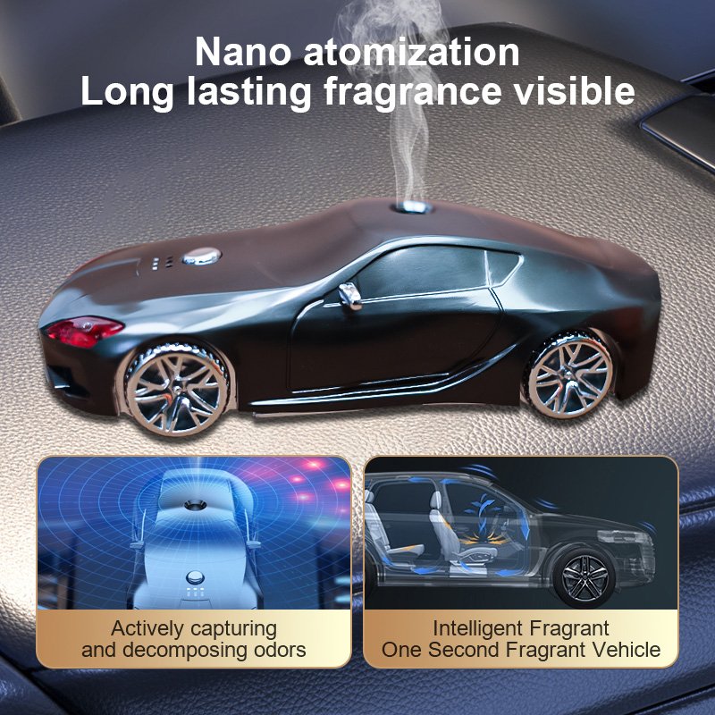 Car Model Air Freshener Perfume Accessory Car Mounted Aromatherapy Spray Scent Machine Car Fragrance Diffuser