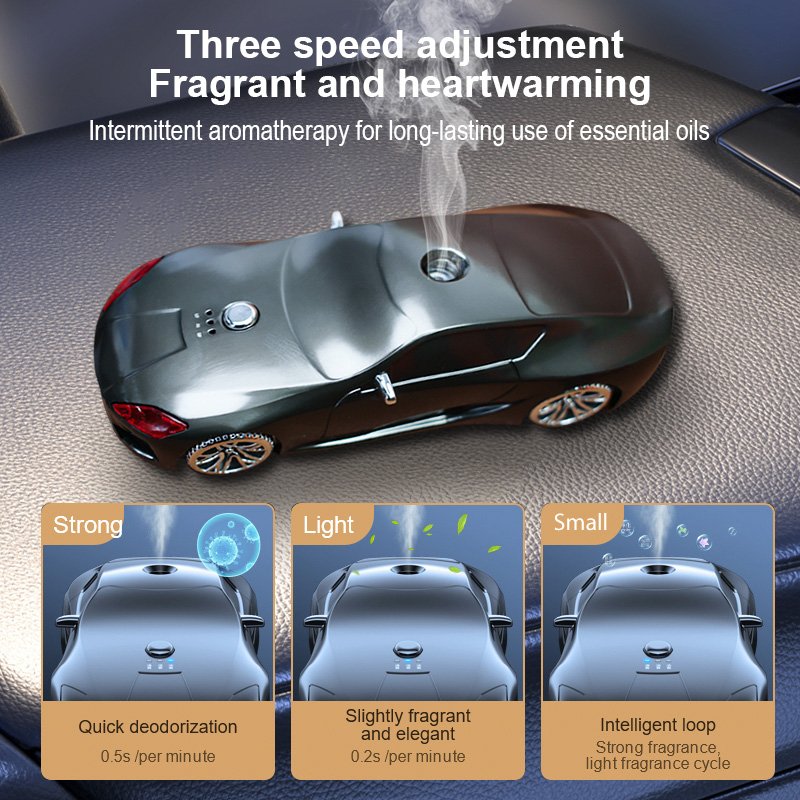 Car Model Air Freshener Perfume Accessory Car Mounted Aromatherapy Spray Scent Machine Car Fragrance Diffuser