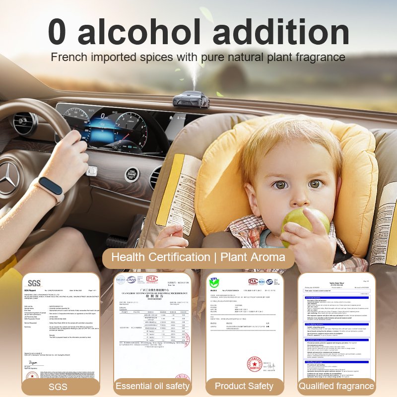 Car Model Air Freshener Perfume Accessory Car Mounted Aromatherapy Spray Scent Machine Car Fragrance Diffuser
